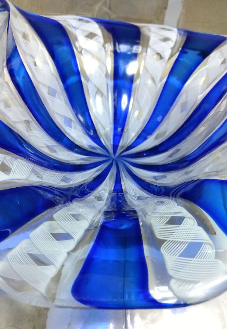 ベネチアンガラス　MURANO　ムラノ コンポート　器