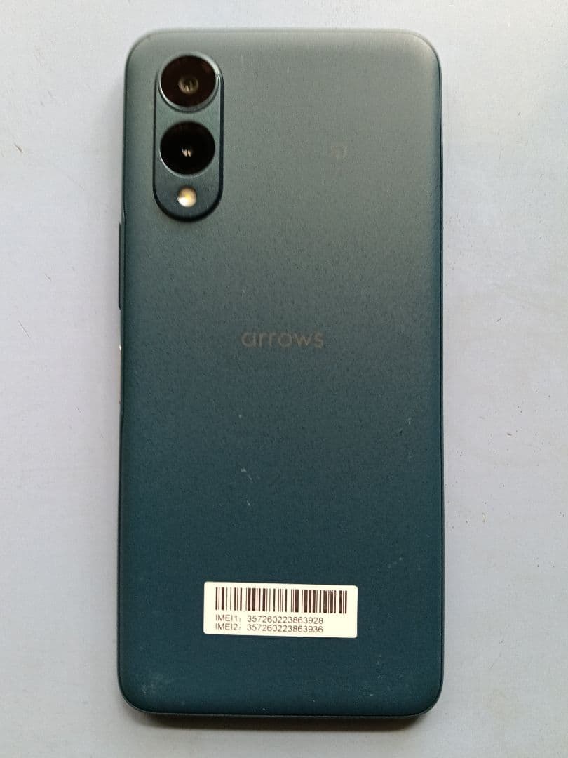 arrows We2 F-52Eスマートフォン 64GB ネイビーグリーン