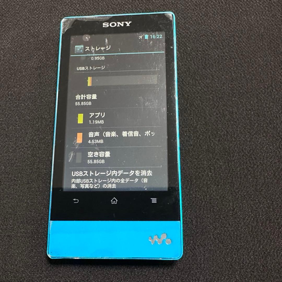 【動作確認済み】SONYウォークマン NW-F800シリーズNW-F807ブルー