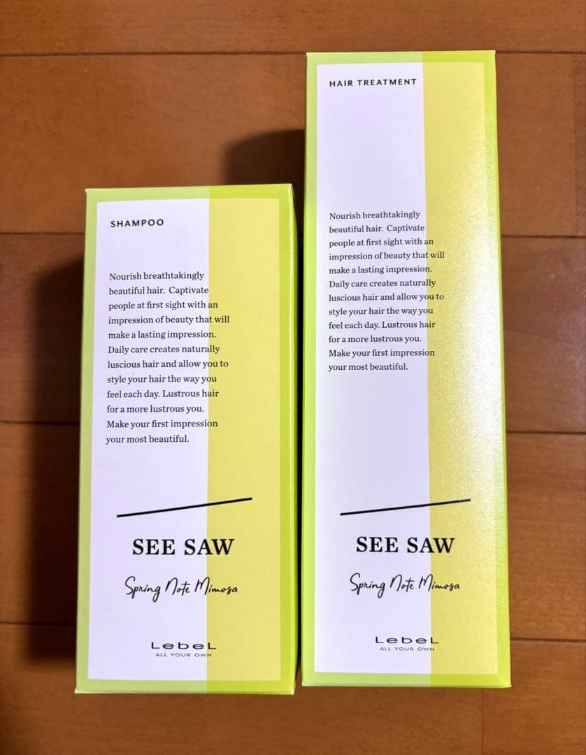 SEE SAW ☆2026 春限定 シャンプー＆トリートメントセット(ᵔᴥᵔ)