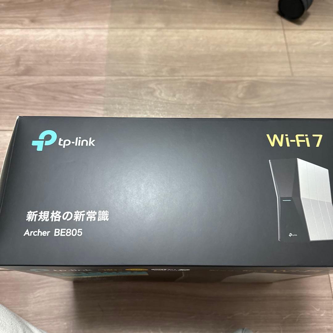 tp-link BE805 Wi-Fi7 使用数時間程度