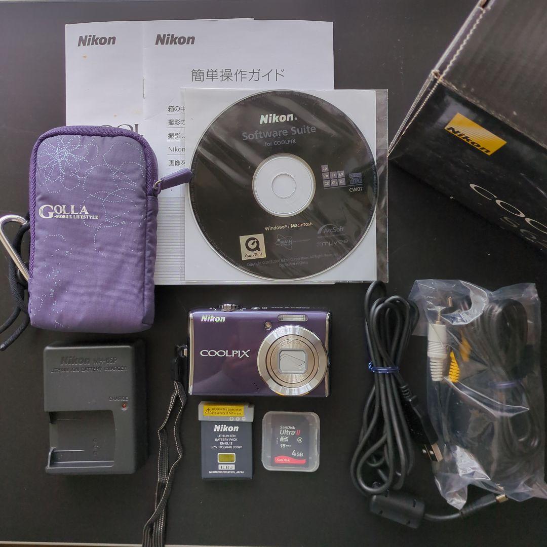 極美品✨Nikon COOLPIX S620 パープル SDカード+ケース付