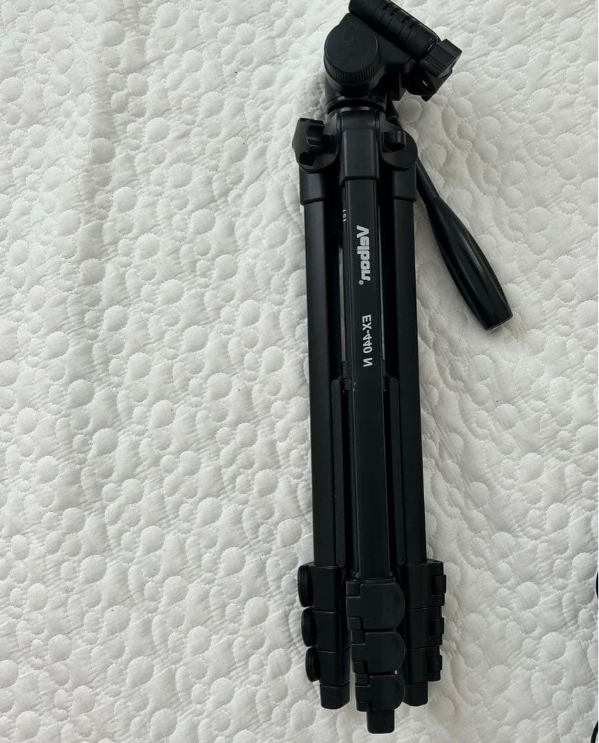動画撮影に！YN-600 ledカメラライトvebon ex-440 三脚セット