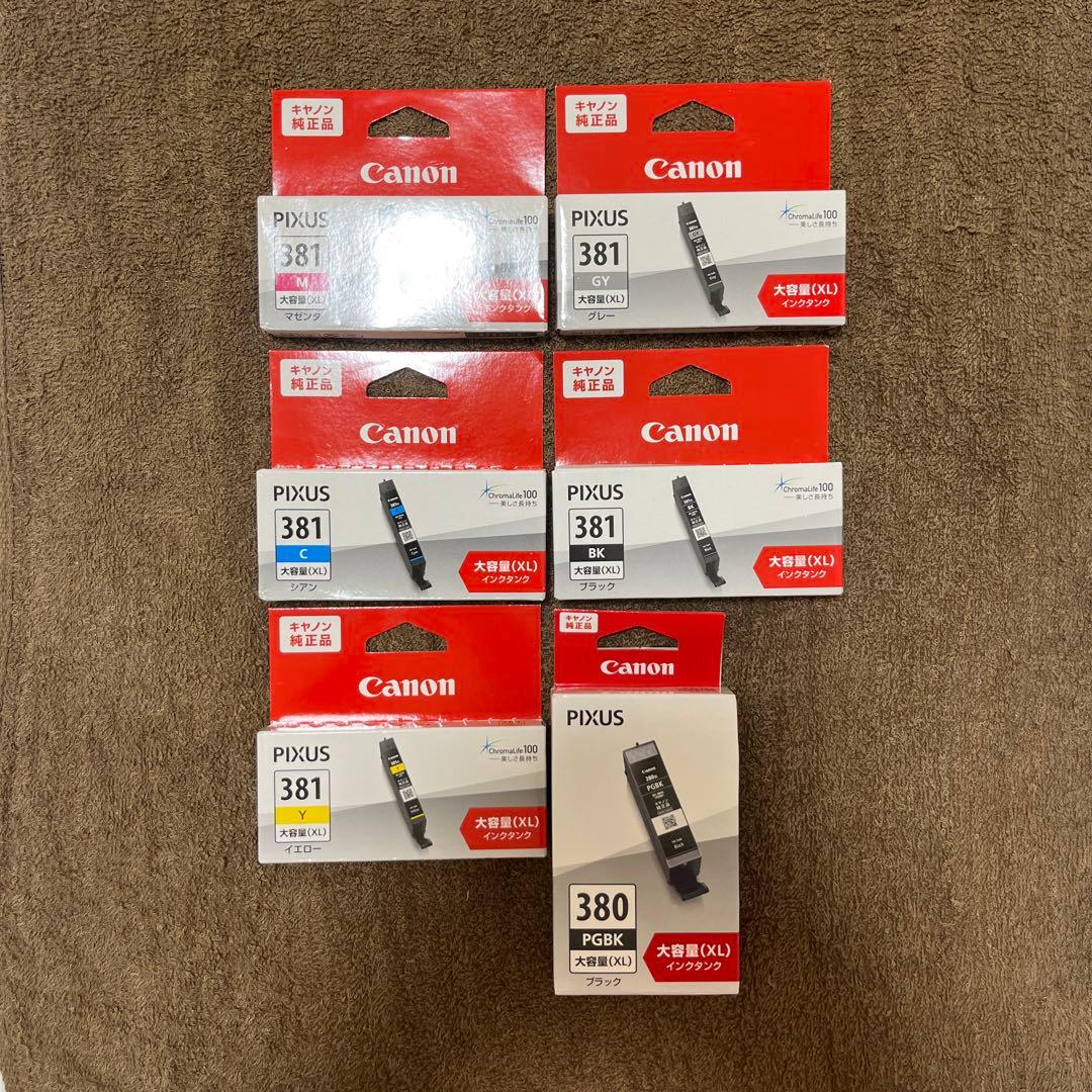 Canon BCI381XL+380XL 純正大容量インク 6本セット新品☆★