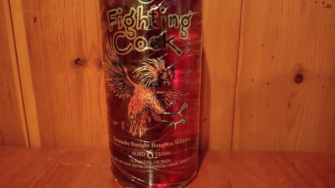 古酒　ファイティングコック　6年　バーボン　ウイスキー　アルコール51.5度