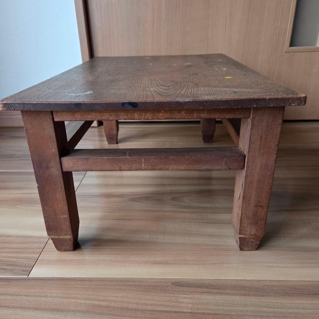 木製 無垢 小さなちゃぶ台 レトロ 古家具 古道具 可愛い飾り棚 アンティーク