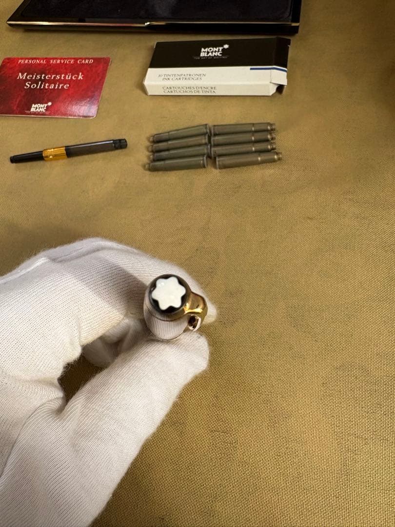 MONTBLANC 万年筆  スターリングシルバー  ペン先18K ／4810
