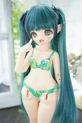 AX39 BJD 1/6 人形 ドール　用ウィッグ カツラ 耐熱 ハンドメイド
