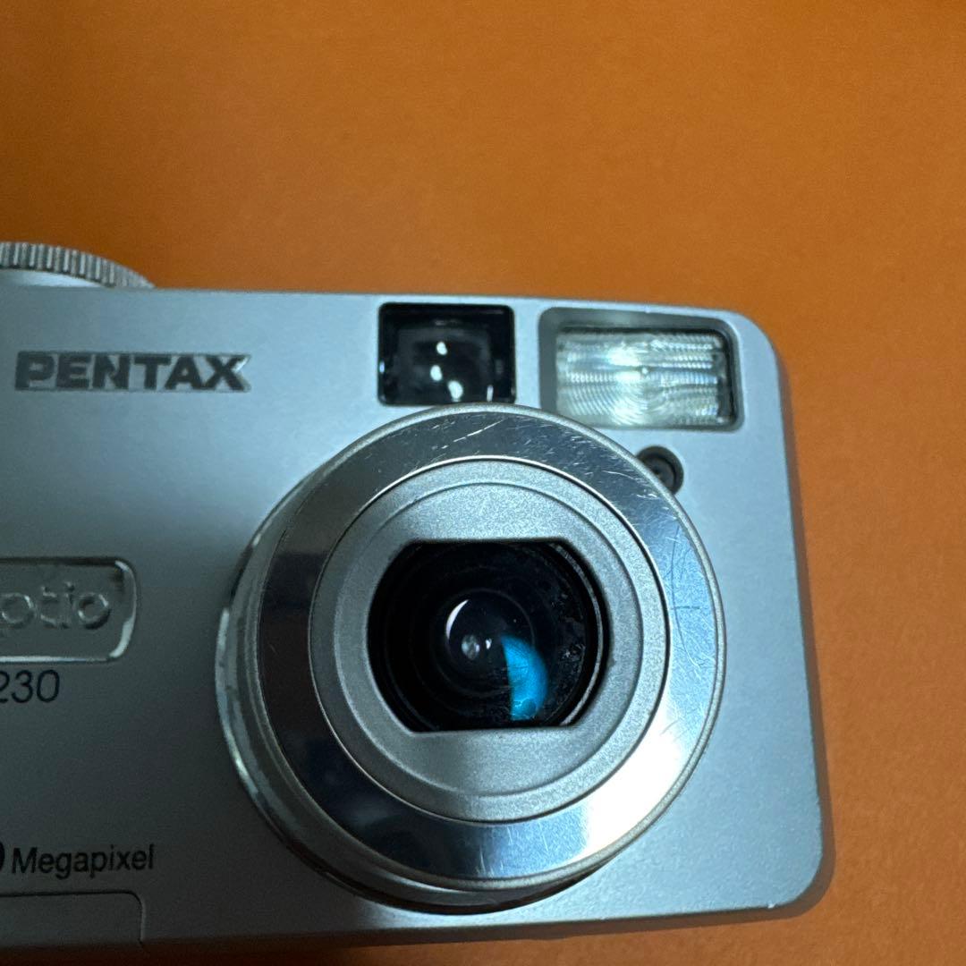 最安値［美品］PENTAX Optio 230 動作確認済 単三電池 自撮ok