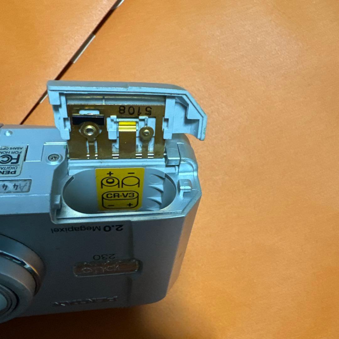 最安値［美品］PENTAX Optio 230 動作確認済 単三電池 自撮ok