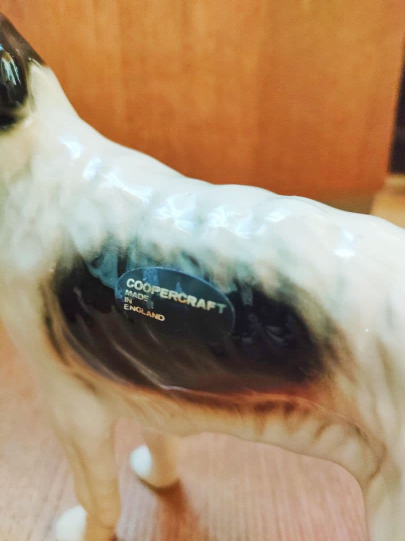 ★ COOPERCRAFT クーパークラフト フィギュリン ボルゾイ 犬 陶器