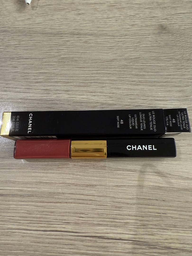 CHANEL ルージュ　デュオ　ウルトラ　トゥニュ　48 ソフトローズ