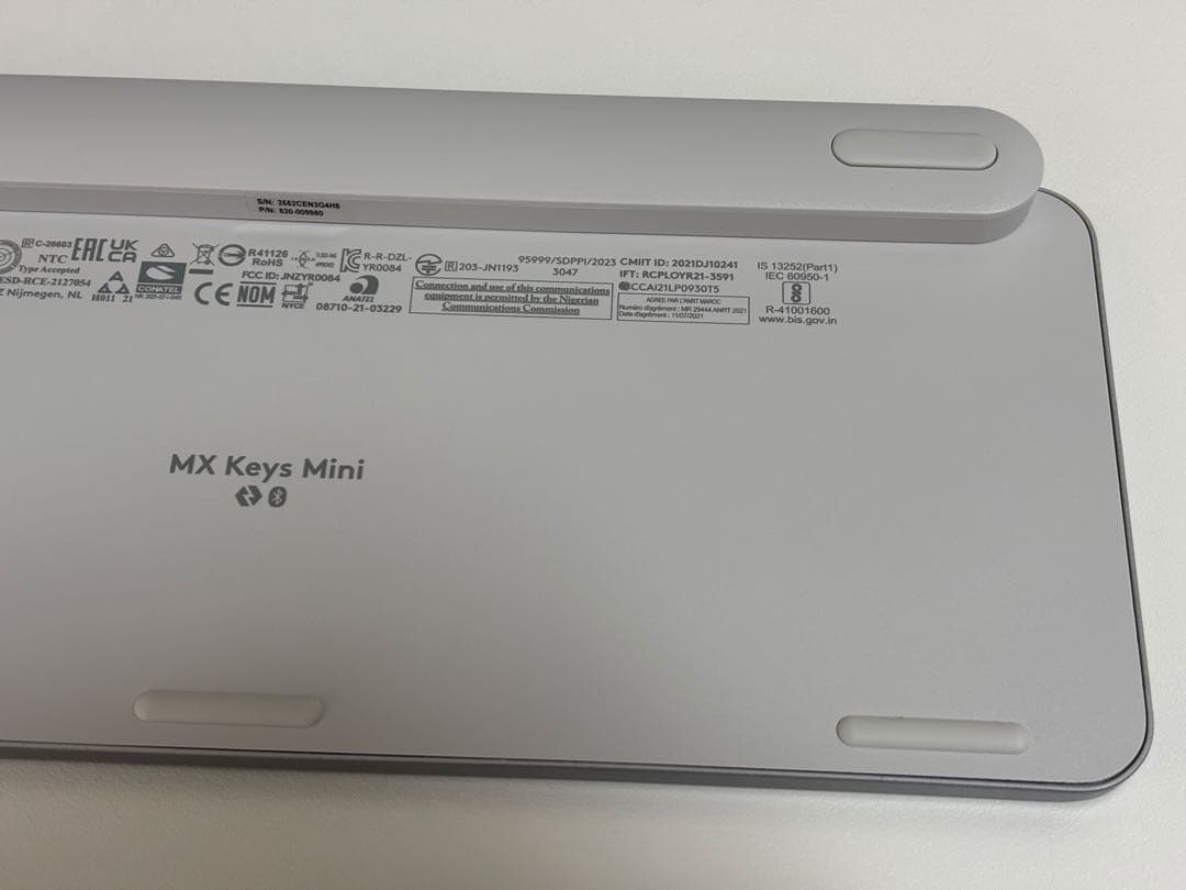 【美品】ロジクール MX KEYS mini KX700 ペイルグレイ