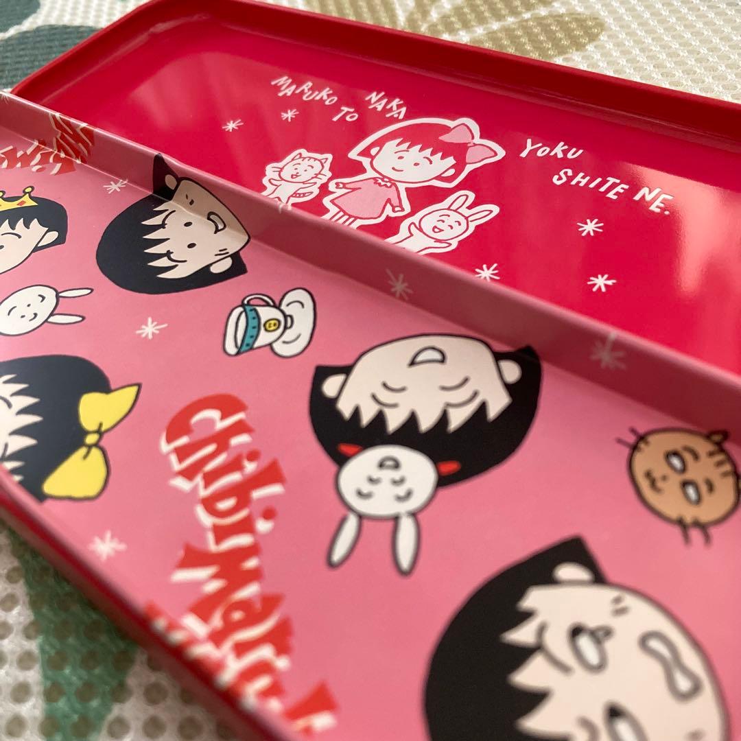 未使用品　ちびまる子ちゃん ペンケース 缶ペン 当時もの レトロ