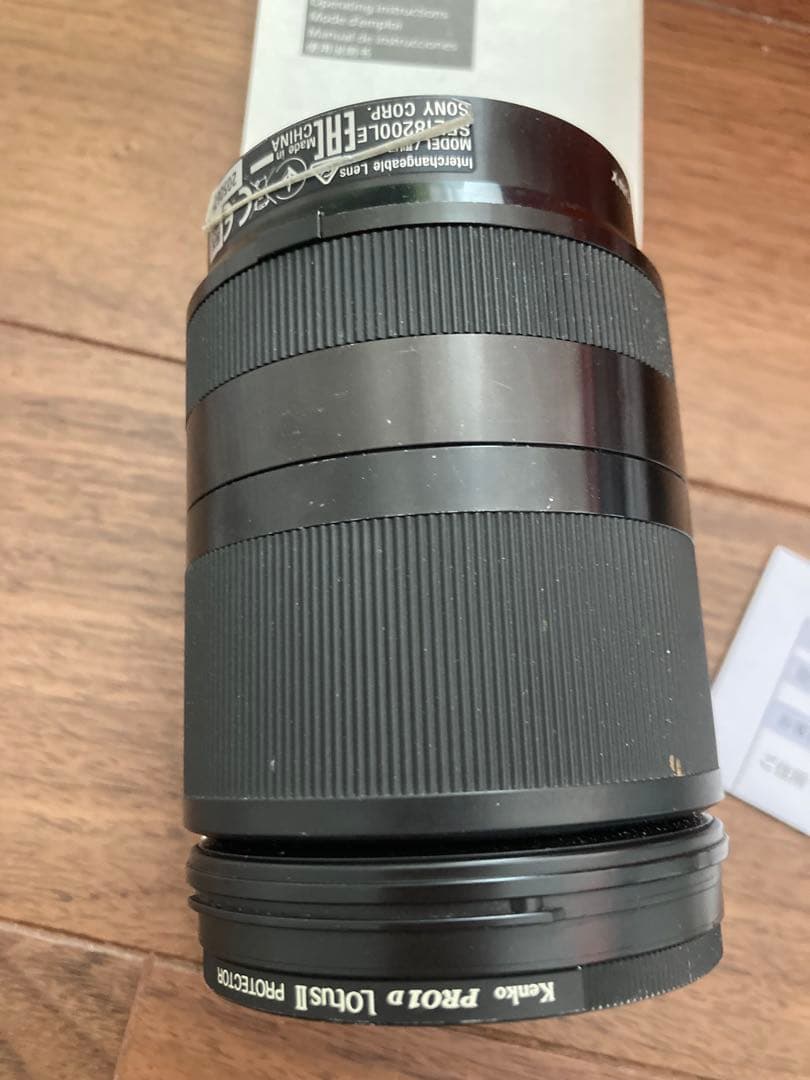 SONY SEL18200LE 交換レンズ ジャンク レンズフードレンズカバー付