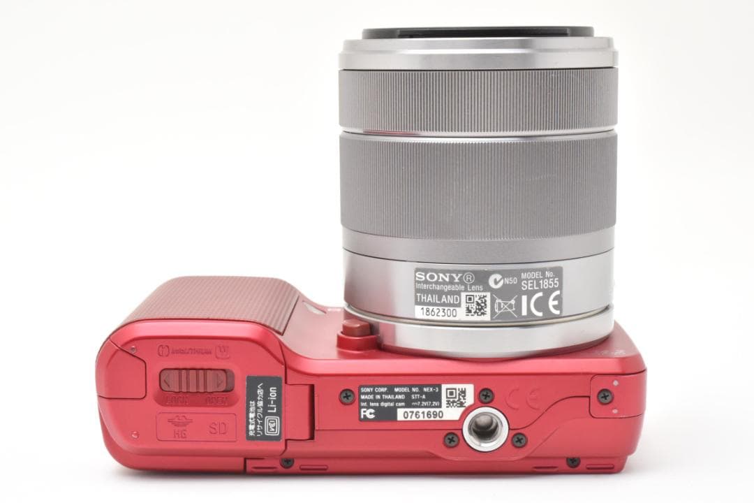 《 美品 》ソニー　SONY α NEX-3 レッド E 18-55 ミラーレス