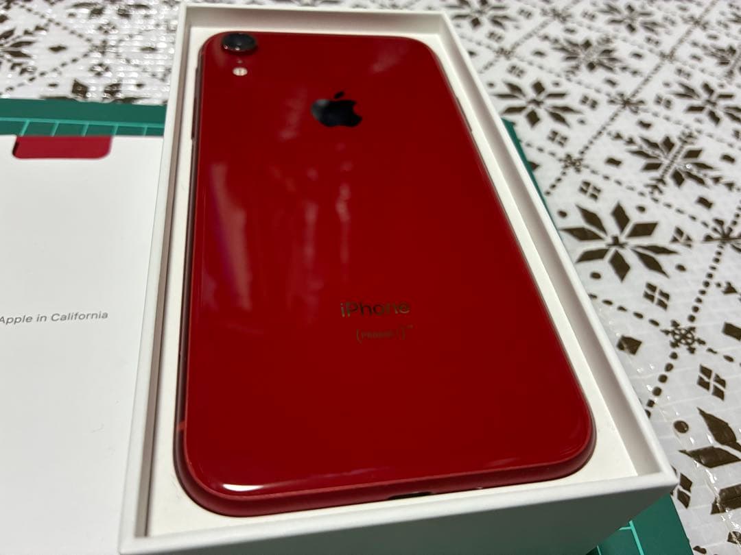 【美品】iPhone XR 64GB レッド　バッテリー交換
