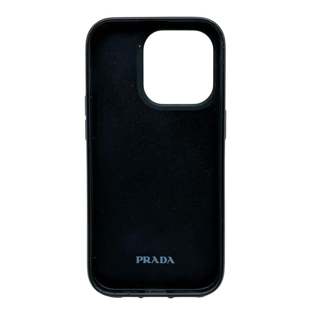 美品 プラダ iPhoneケース 12 / 12Pro 三角ロゴ 黒 ブラック