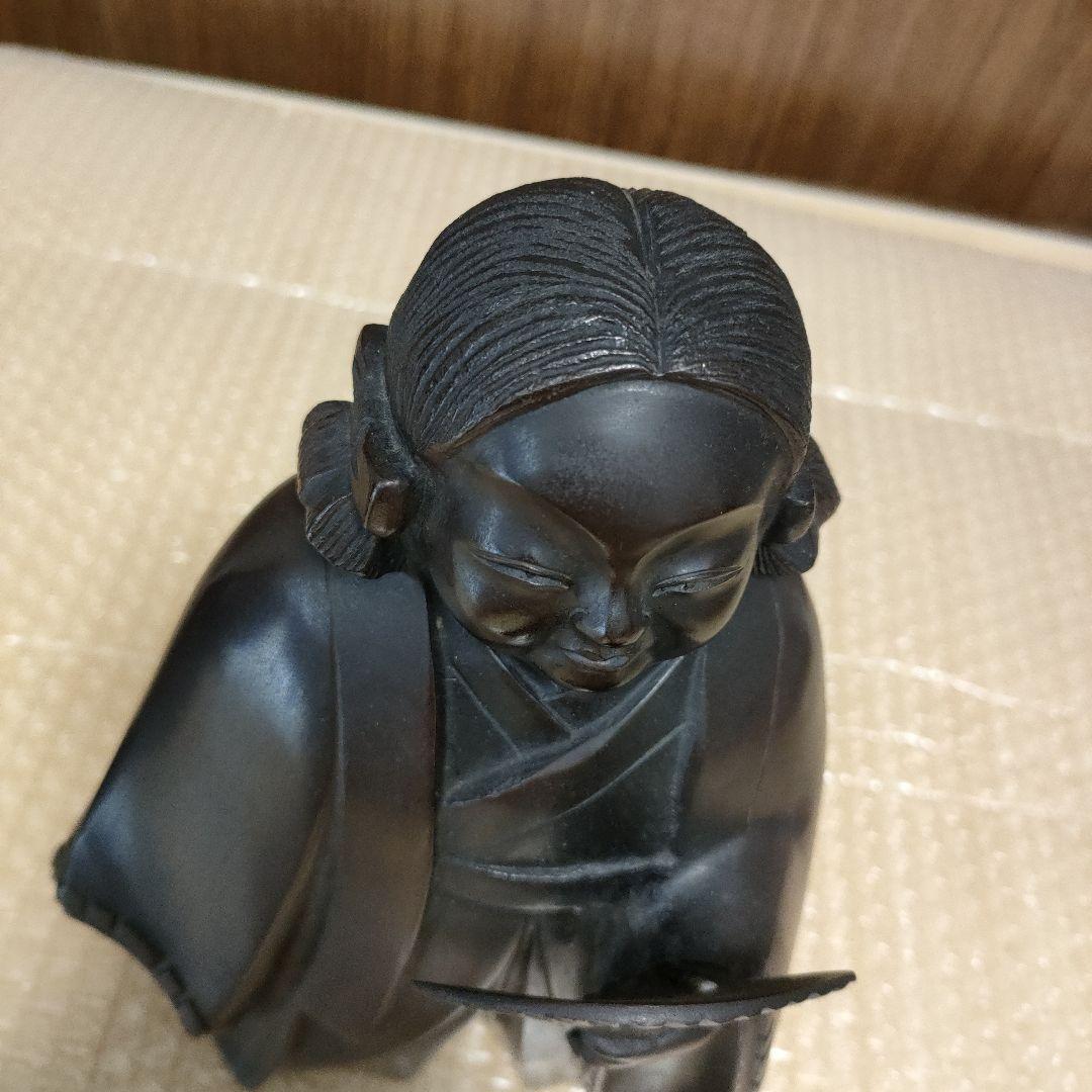 ブロンズ 置物 二体　中古　日本製