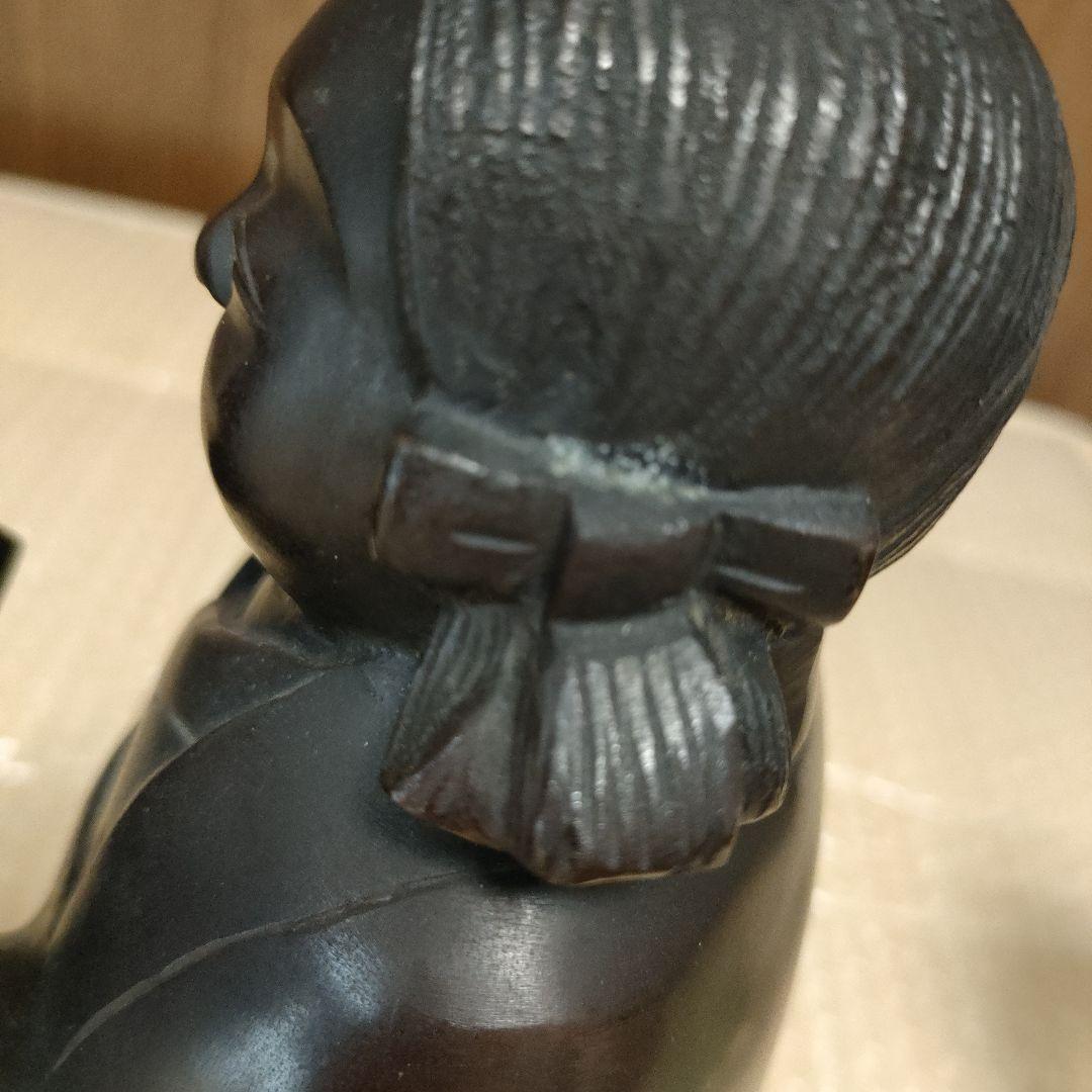 ブロンズ 置物 二体　中古　日本製