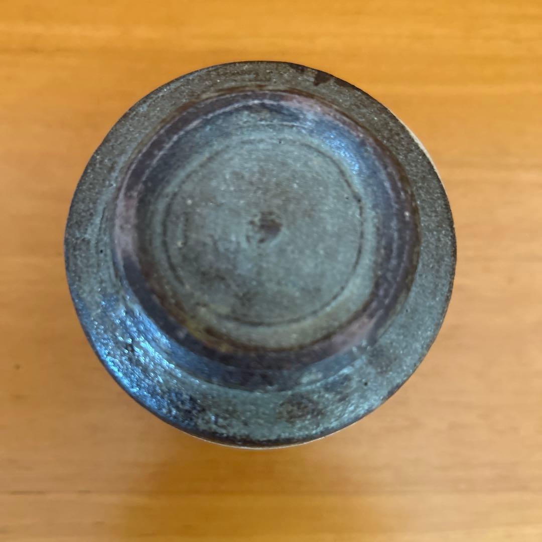 期間限定値下げ中　吉川心水造　鉄絵湯呑　益子焼　陶器 陶芸家