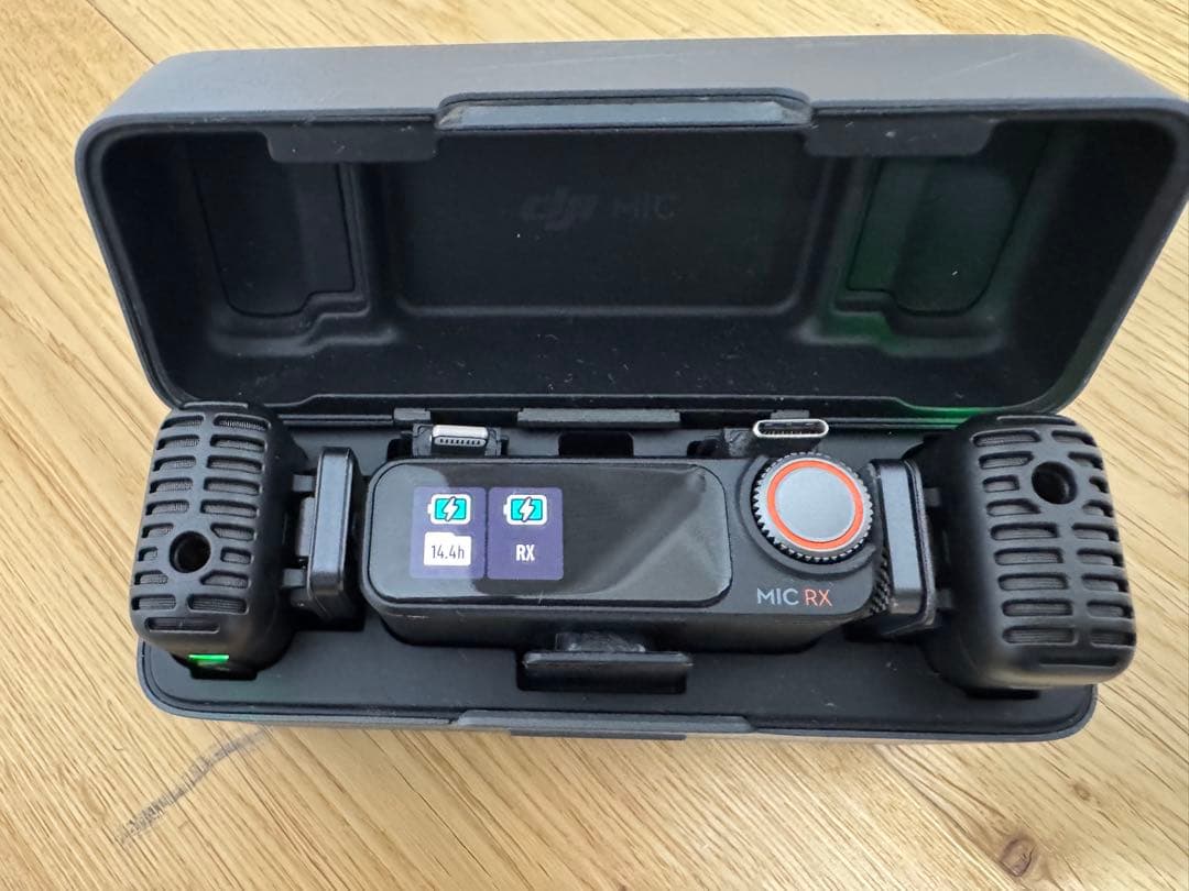 DJI Mic 2（トランスミッター×2 + 充電ケース）動作確認
