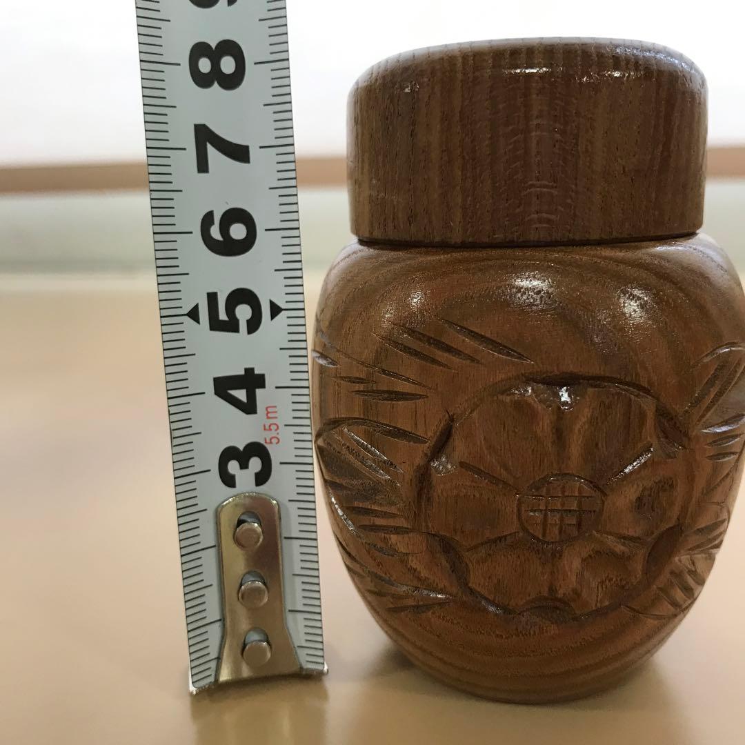 木目の棗　槐　お茶道具
