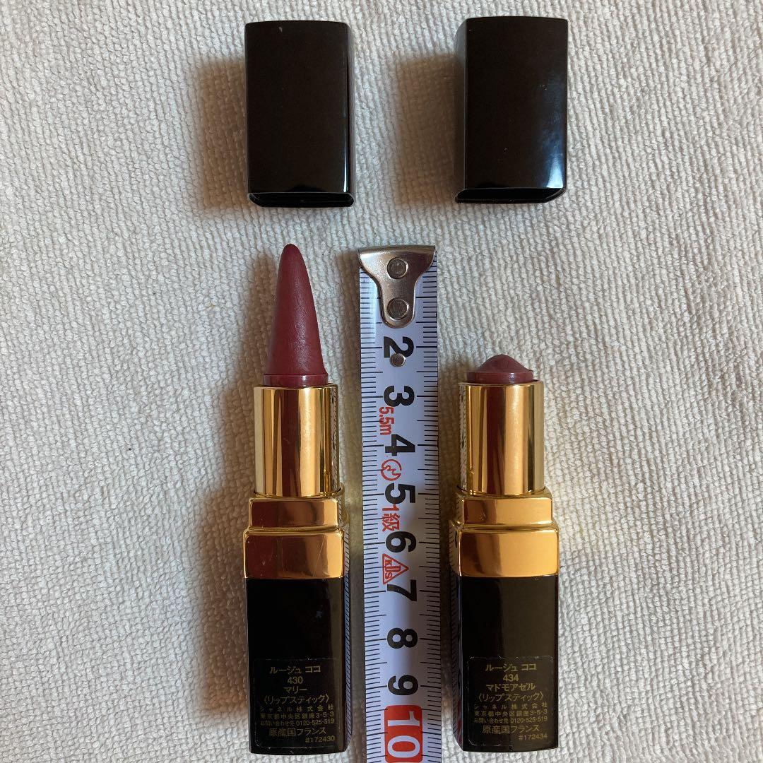 4点おまとめでCHANEL シャネル ファンデーション・チーク・口紅（２色）2本