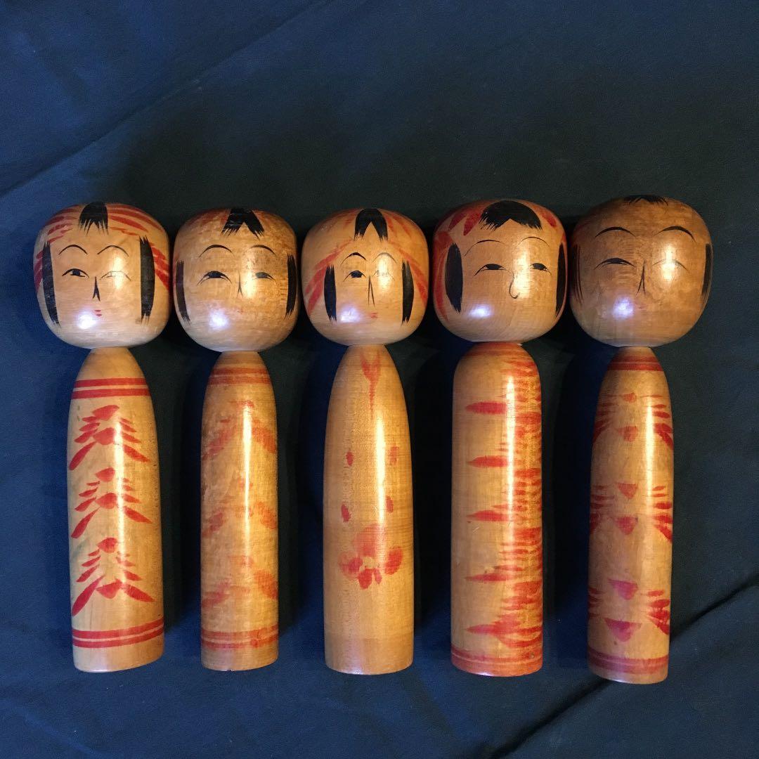 希少年代物 伝統こけし 古こけし 遠刈田系 富治海 大宮正安 工芸品 骨董