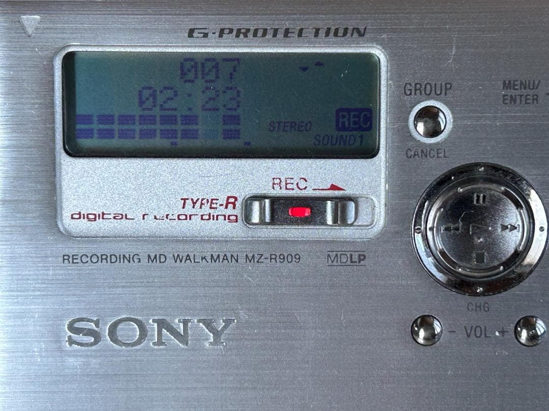 SONY MZ-R909 MDレコーダー ACアダプタ付中古動作確認済