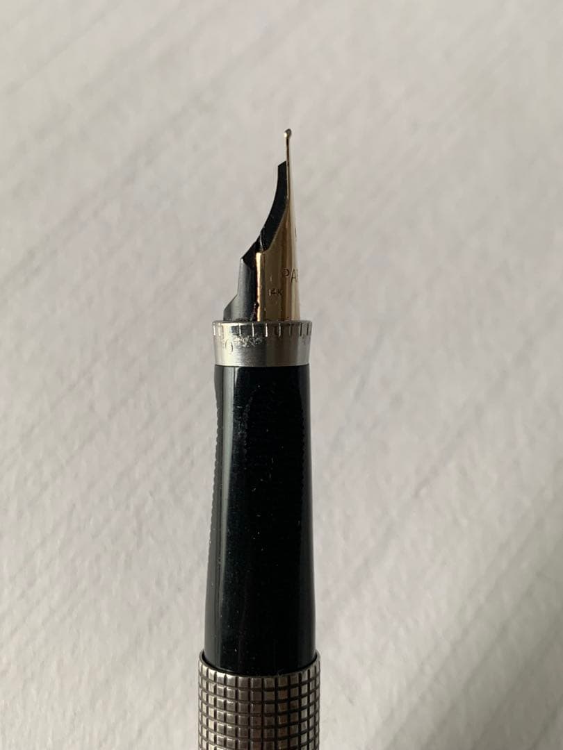 PARKER パーカー 75 万年筆 初期型 スターリングシルバー 14Kニブ