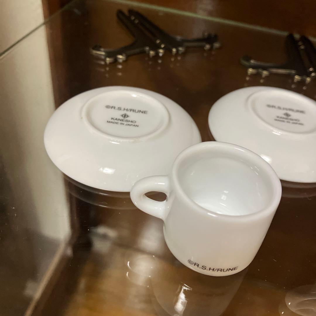 内藤ルネ　ミニチュア　カップ　ソーサー　陶器製　ディスプレイ　昭和　レトロ