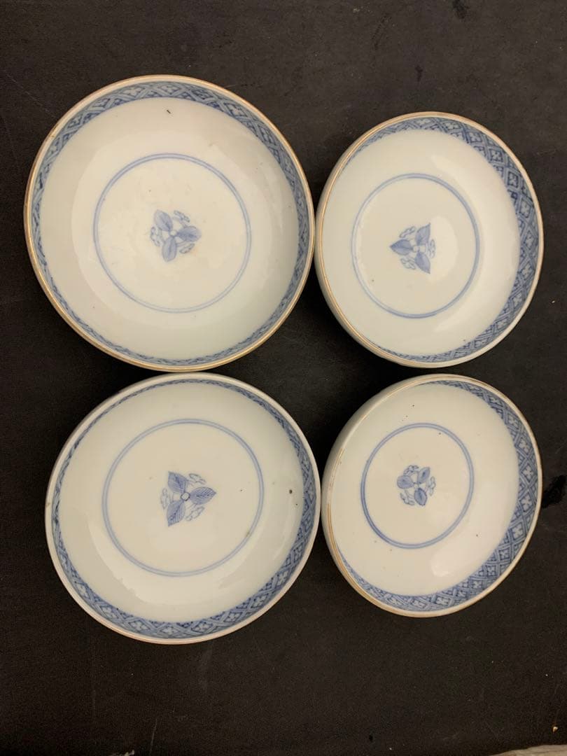 伊万里　色絵金彩　蓋付碗　8客　飯茶碗　時代　器