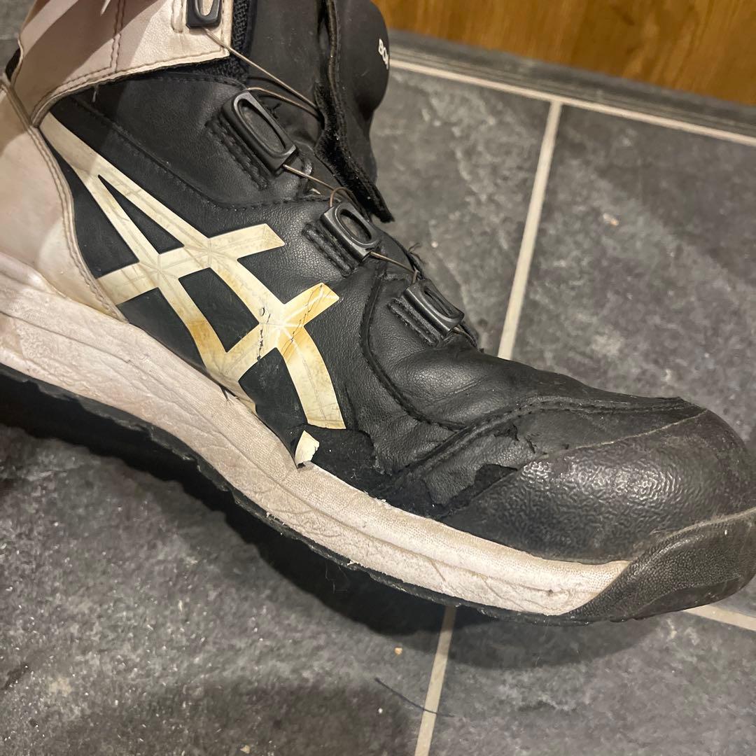 ASICS 安全靴 BOA 27.5cm 白黒
