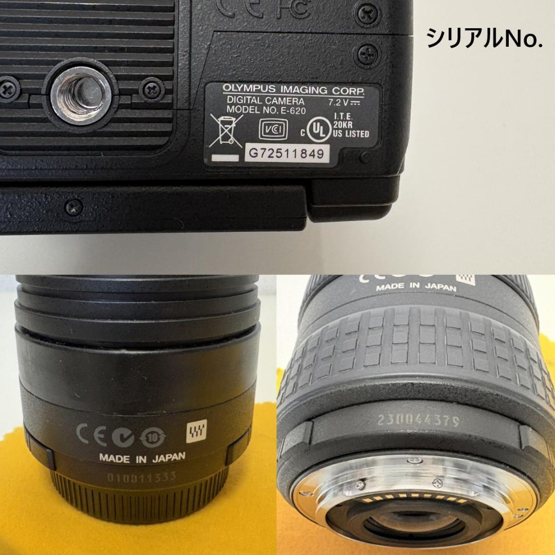 オリンパスE-620本体とレンズ2本(50mm macro・12-60mm）