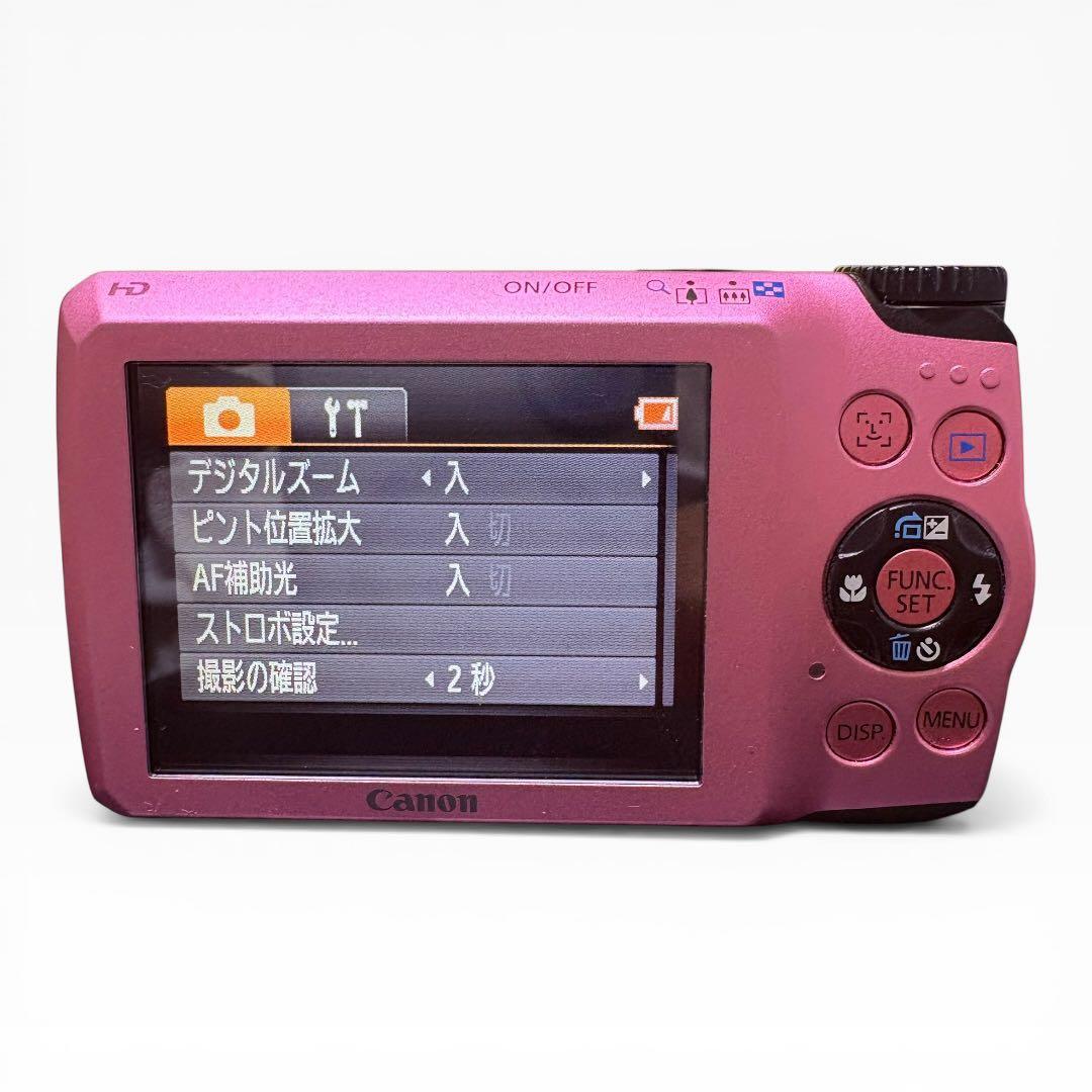 【人気カラー】Canon PowerShot A3200 IS ピンク コンデジ