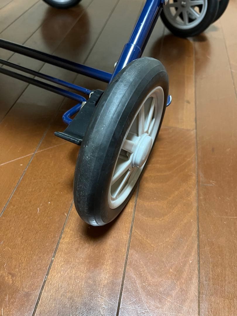 幸和製作所 アルミ製 シルバーカー PW298 ネイビー 手押し車 カート