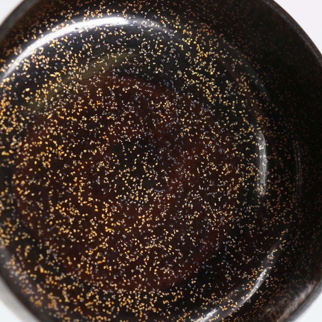 番浦省吾作 萩蒔絵 平棗 内金梨子地 薄茶器 茶道具 共箱　V1080