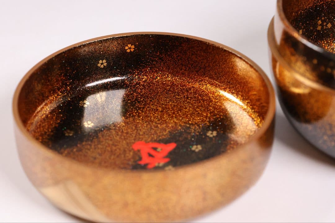 専用【MB286】茶道具 加賀蒔絵 福島一恵 扇面 雲錦蒔絵 平棗 鵬雲斎書付