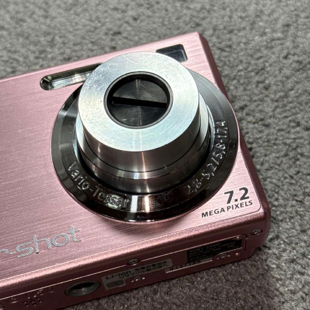 訳あり SONY DSC-W80 ピンク スマホ転送用USBコネクタ付属