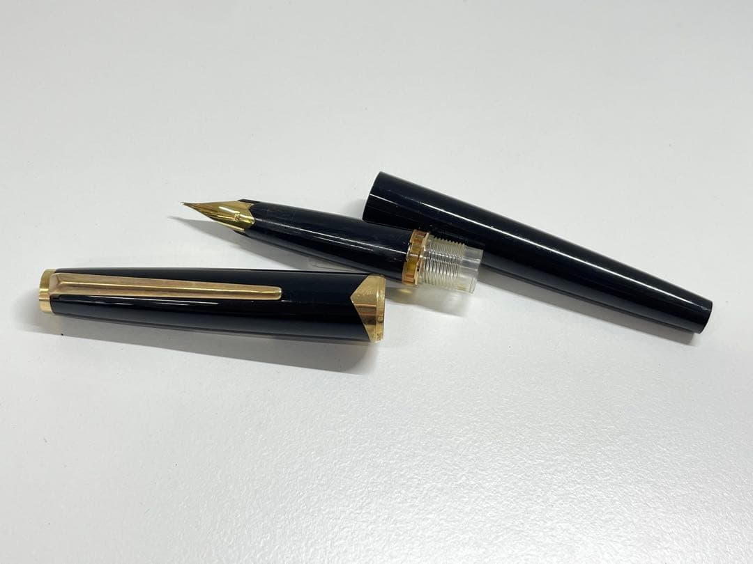【TK】モンブラン 万年筆 ペン先 18K 750 ブラック ホワイトスター