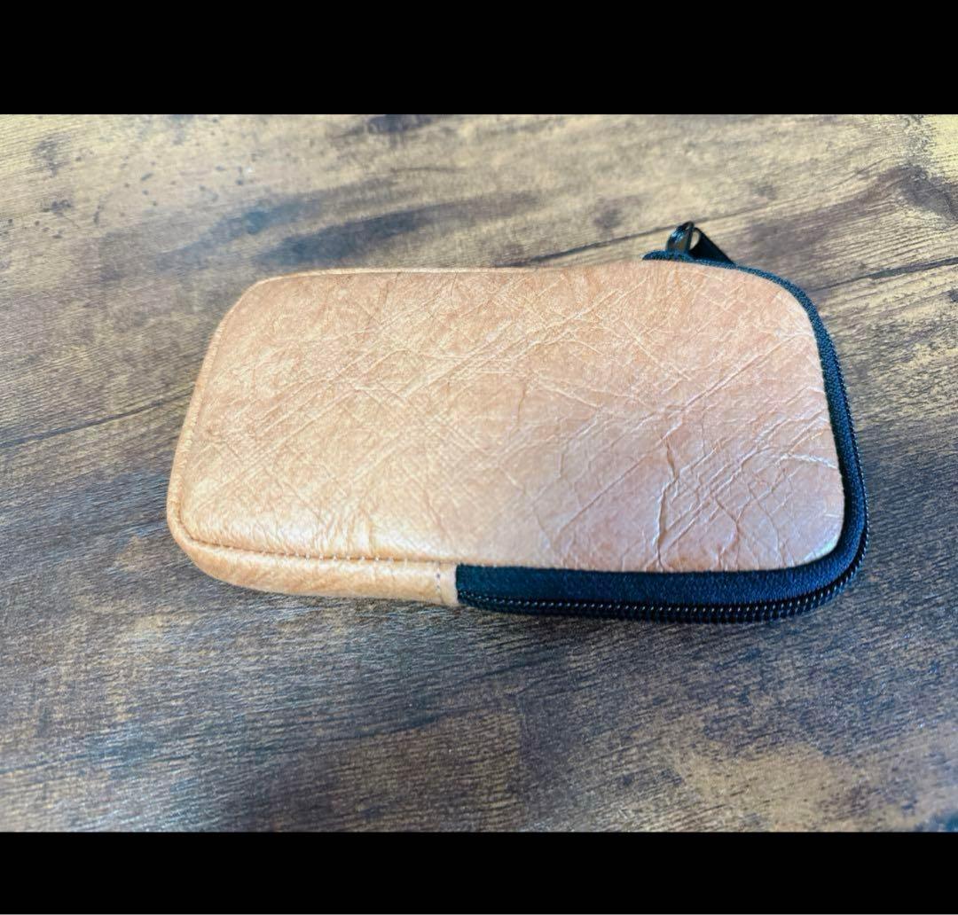 クッション ポーチ スマホポーチ 保護ケース 茶色