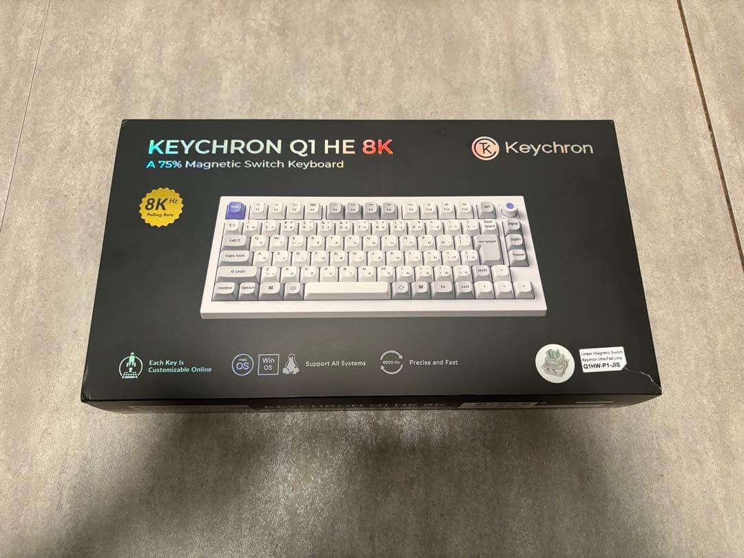 keychron Q1 HE 8K メカニカルキーボード　有線専用キーボード