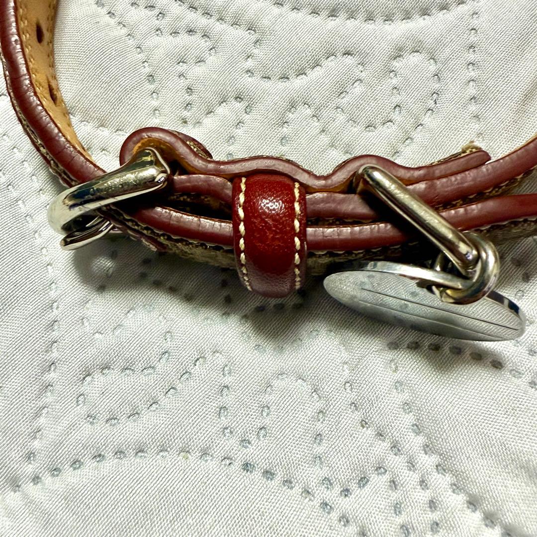 こ*く様 【美品】COACH 犬用首輪 Sサイズ シグネチャー ハート 赤