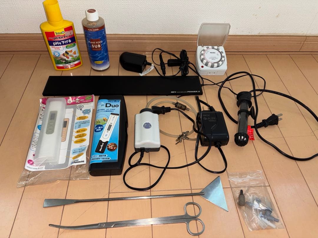 熱帯魚飼育セット(PHメーター　TDSメーター　LEDライト　タイマー　ヒーター