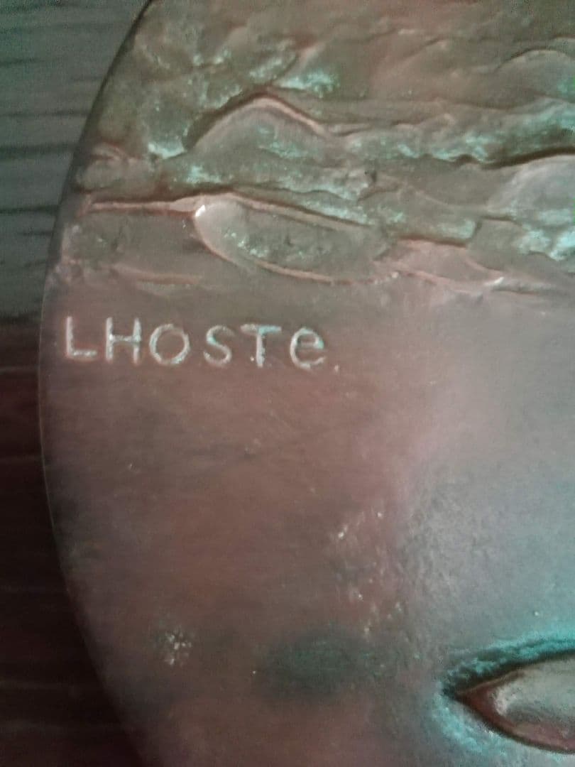 逸品　貴重　Claude Lhoste　ブロンズメダル　泳ぐ魚　パリ造幣局博物館