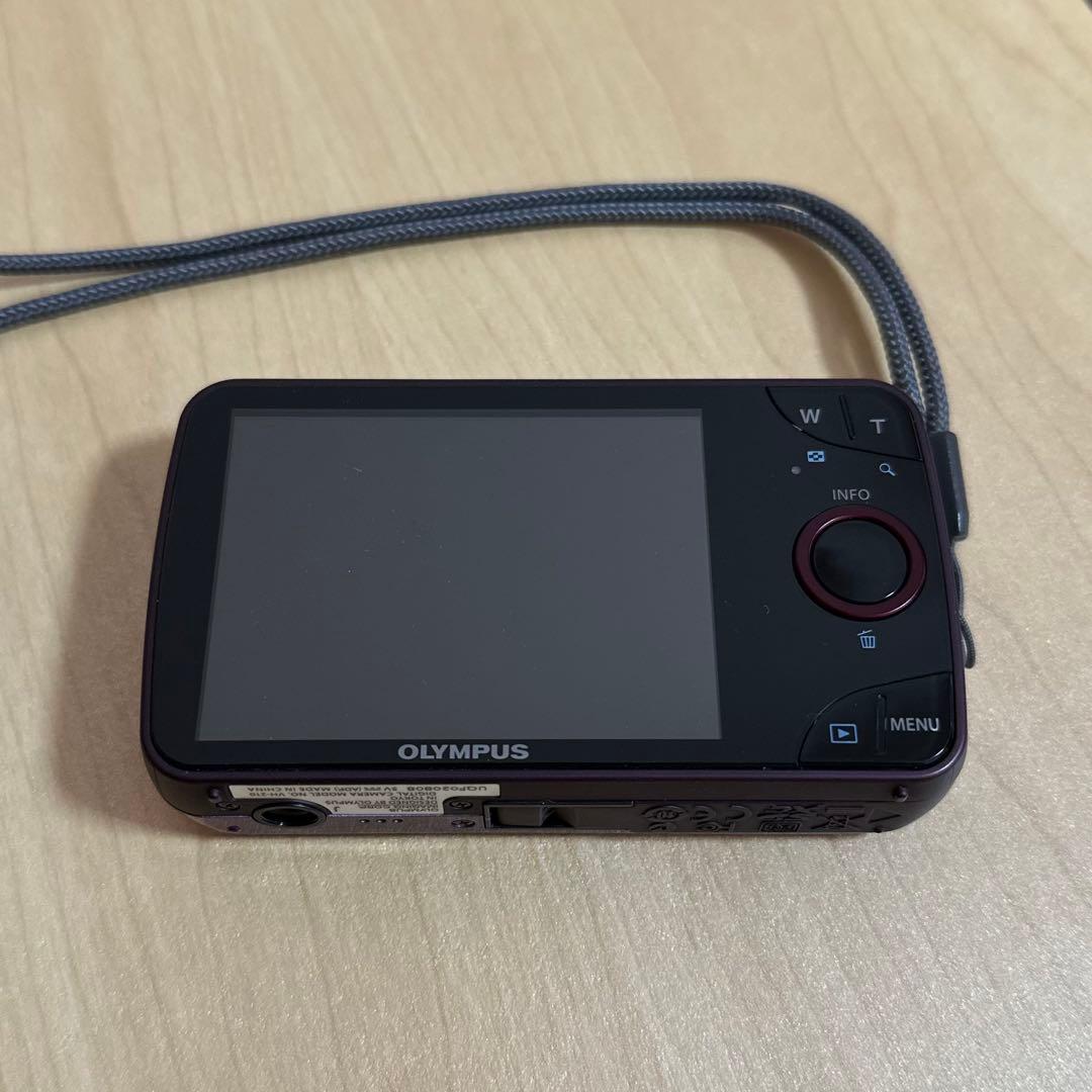 【動作品】OLYMPUS VH-210 パープル 箱あり コンデジ