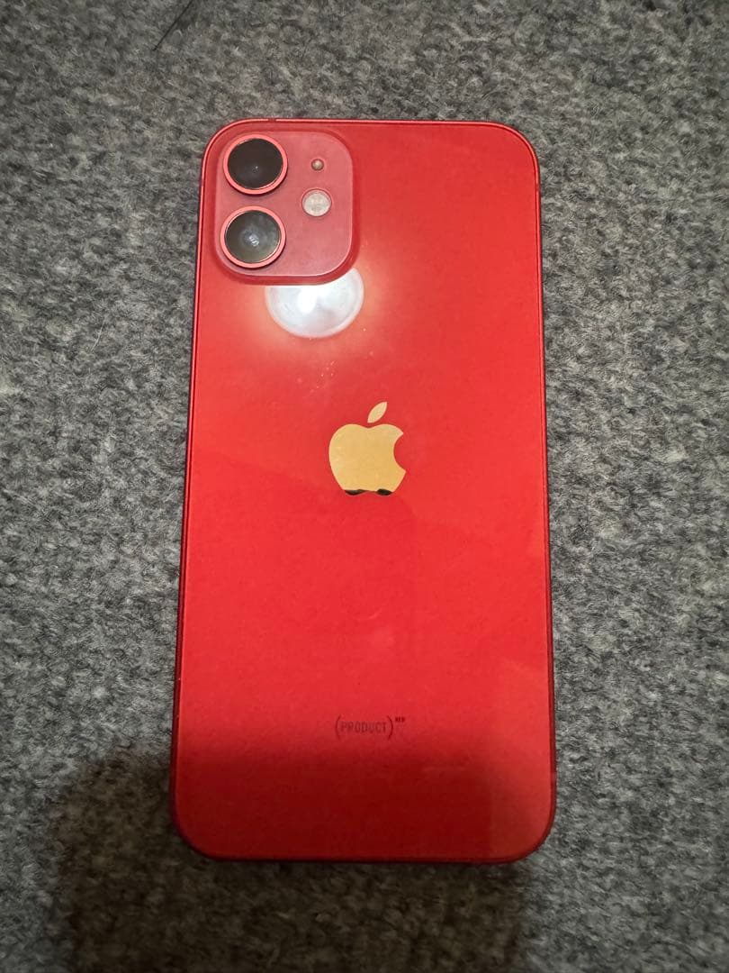 Apple iPhone 12 mini 128g 赤色 本体　ガラスフィルム