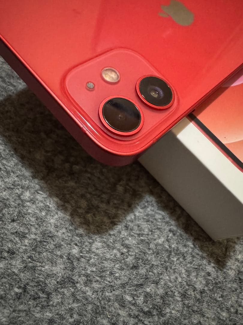Apple iPhone 12 mini 128g 赤色 本体　ガラスフィルム