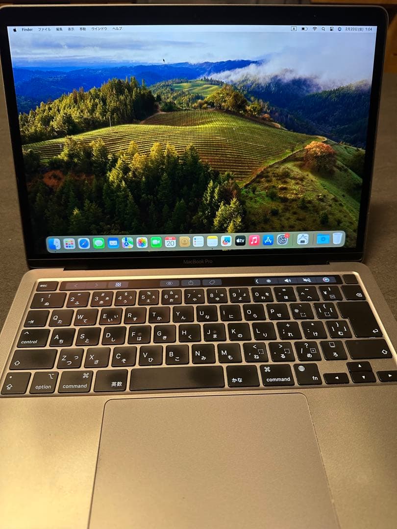 M1チップ Macbook Pro 2020 メモリ16gb SSD512gb